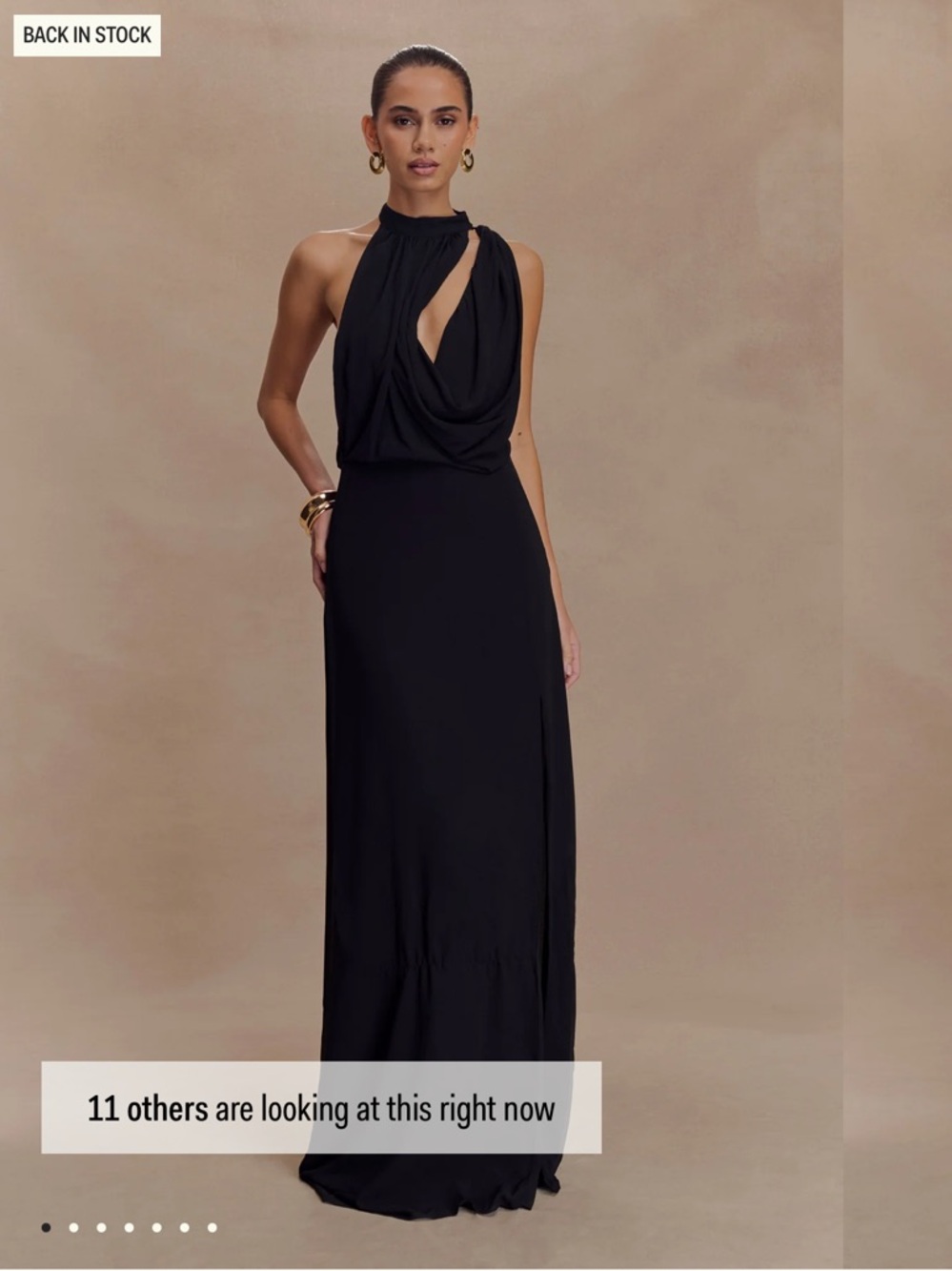 Meshki Galia Cowl Neck Maxi Dress